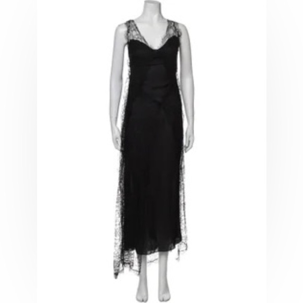 KHAITE Long Evening Dress in black. - Picture 6 of 10